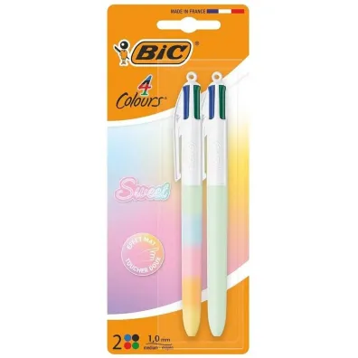 D�ugopis 4 Colors Sweet Pastel 1mm mix 2 szt BIC