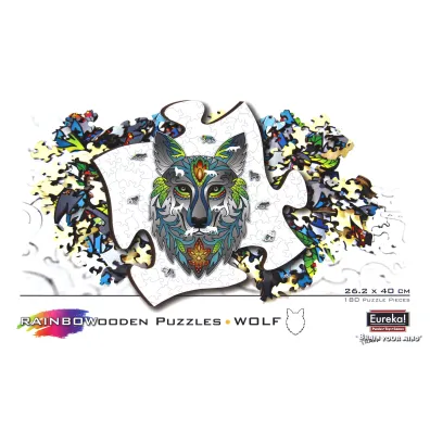Puzzle drewniane 180 el. Wilk G3