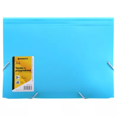Penmate Teczka z 13-ma przegrdkami A4 PP-104 niebieska