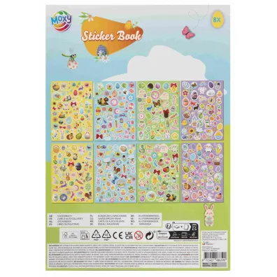 Naklejki A4 8kartek mix wzor�w Wielkanoc ANTELLA 086590