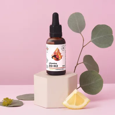 Aura Herbals Witamina D3  K2  Omega 3 - suplement diety 30 ml