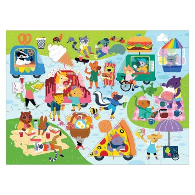 Puzzle sensoryczne z elementami zapachowymi Festiwal smakw 60 el. 4+ Mudpuppy