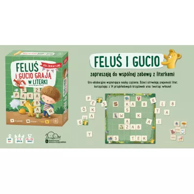 Felu� i Gucio graj� w literki Nasza Ksi�garnia