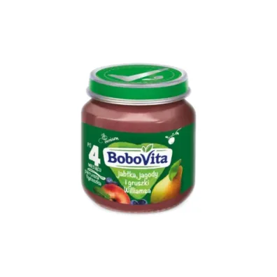 BoboVita Jab�ka jagody i gruszki Williamsa po 4 miesi�cu 125 g