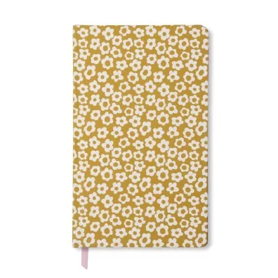 Designworks Ink Notatnik Journal 128K linia Ochre Groovy Floral