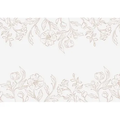 PartyDeco Bie�nik flizelinowy kwiatowy 40x500cm