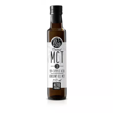 Diet-Food Olej kokosowy MCT C8 (99% kwasu kaprylowego) 250 g Bio