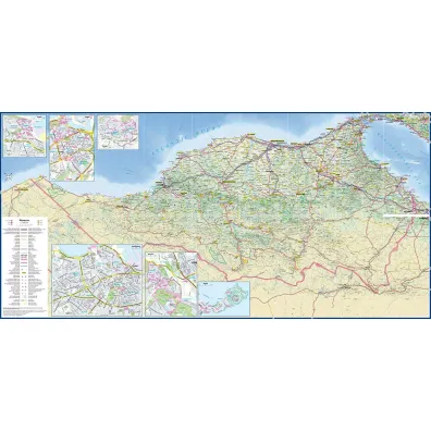 High Atlas Morocco trekking map 1:100 000 laminat 2024