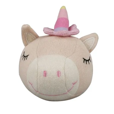 Pi�ka we�niana z grzechotk� Jednoro�ec Barbo Toys