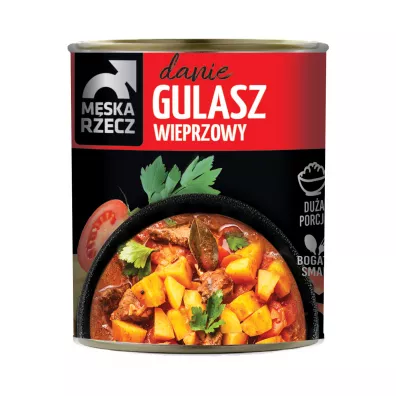 M�ska Rzecz Danie gotowe Gulasz wieprzowy 830 g