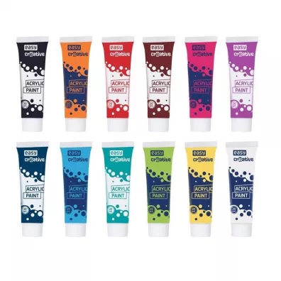 Easy Stationery Farbki akrylowe Creative 12 x 20 ml