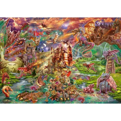 Puzzle 2000 el. Smoczy skarb Schmidt