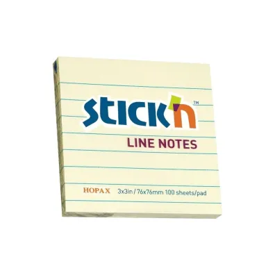 Stickn Notes samoprzylepny ��ty pastel 76x76mm 100 kartek