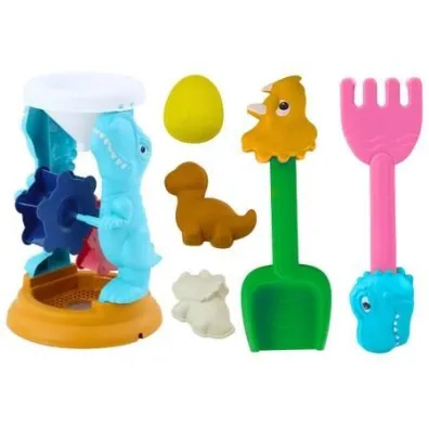 Zestaw zabawek do piasku dinozaury LeanToys