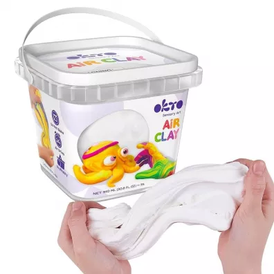 Okto Zestaw lekkiej powietrznej ciastoliny bialy 910ml