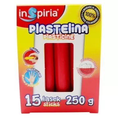 InSpiria Plastelina czerwona 250g