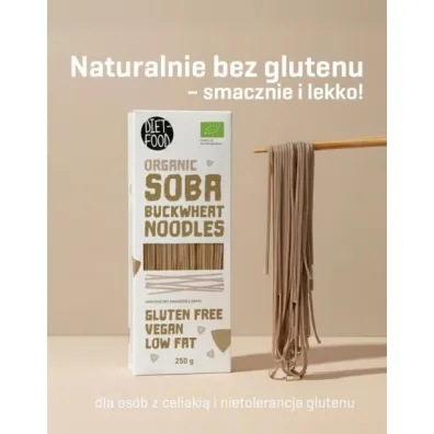 Diet-Food Makaron gryczany soba 100% 250 g Bio