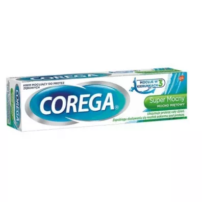 Corega Super mocny krem mocuj�cy do protez z�bowych Mocno Mi�towy 70 g