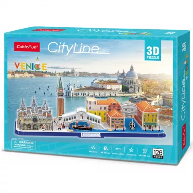 Puzzle 3D Cityline Wenecja Cubic Fun