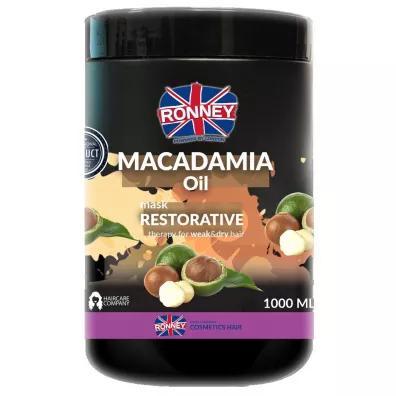 Ronney Macadamia Oil Complex Professional Mask Restorative regeneruj�ca maska do w�os�w z olejem macadamia 1 l