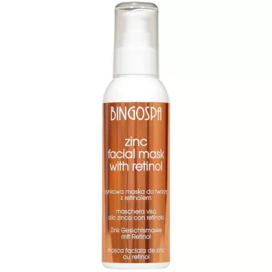 BingoSpa Maska cynkowa do twarzy z retinolem 150 g