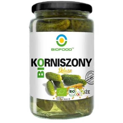 Bio Food Og�rki marynowane - korniszony Deluxe 740 g Bio