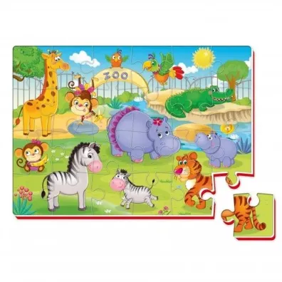 Puzzle piankowe 24 el. Zabawne obrazki. ZOO Roter Kafer