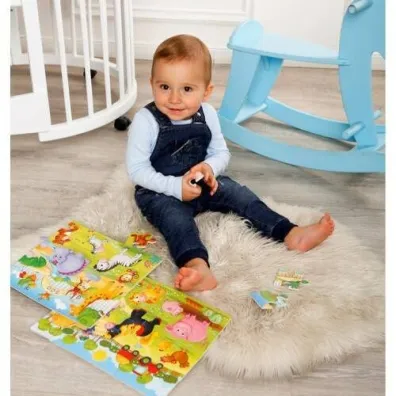 Puzzle piankowe 24 el. Zabawne obrazki. ZOO Roter Kafer