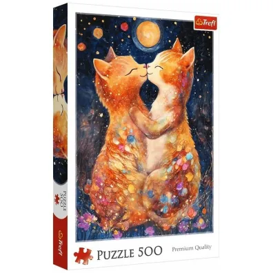 Puzzle 500 el. Poca�unek w �wietle ksi�yca Trefl