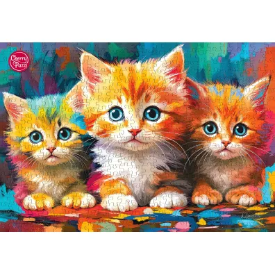 Puzzle 500 el. Three Little Hearts CherryPazzi