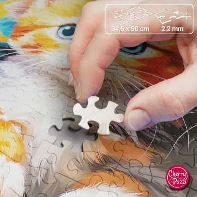 Puzzle 500 el. Three Little Hearts CherryPazzi