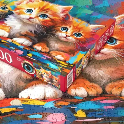 Puzzle 500 el. Three Little Hearts CherryPazzi