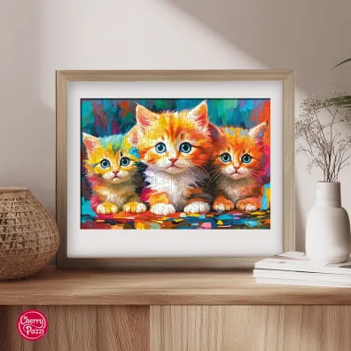 Puzzle 500 el. Three Little Hearts CherryPazzi
