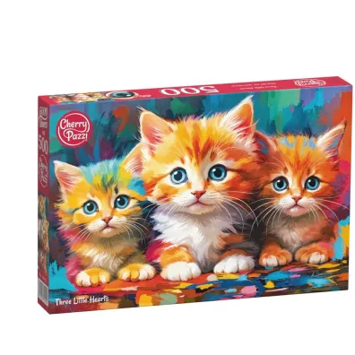 Puzzle 500 el. Three Little Hearts CherryPazzi