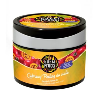 Farmona Tutti Frutti rewitalizujący cukrowy peeling do ciała Papaja & Tamarillo 300 g
