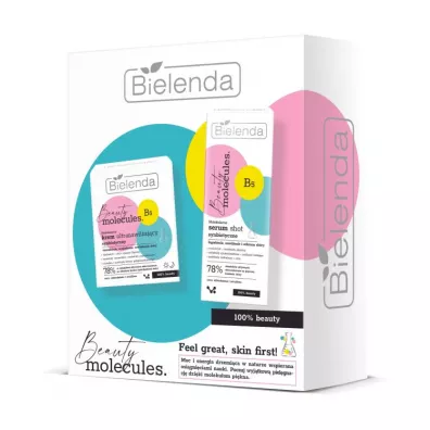 Bielenda Zestaw Beauty Molequles: Krem do twarzy + Serum do twarzy 50 ml + 30 ml