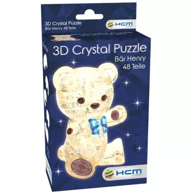 Puzzle 3D 48 el. Crystal Mi� Henry br�zowy Bard Centrum Gier