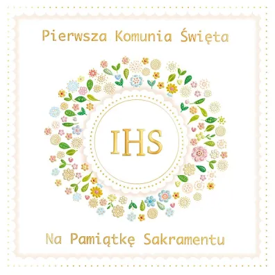 Henry Karnet A5 Komunia. Wianek z koronk�