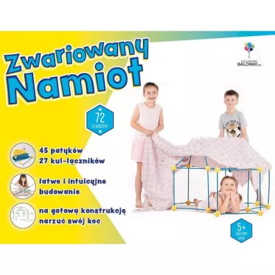 Zwariowany namiot to-niebieski