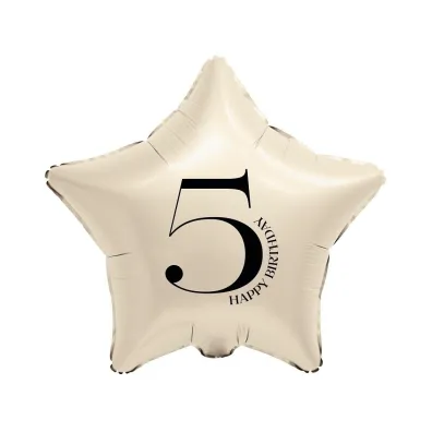 Godan BALON FOL GWIAZDA 5 KREM 44CM GO B/C