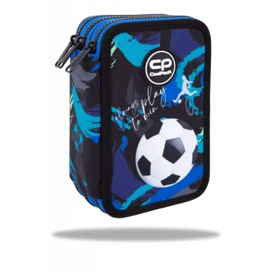 Coolpack, Pi�rnik potr�jny z wyposa�eniem Jumper 3 - Football Navy (F067967)