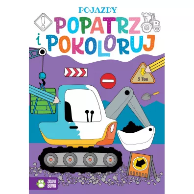 Popatrz i pokoloruj. Pojazdy