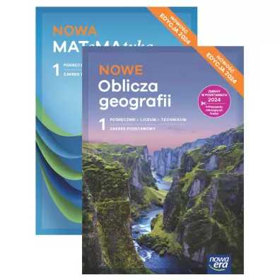 Pakiet podrcznikw: Nowa MATeMAtyka, Nowe Oblicza geografii. Zakres podstawowy. Liceum i technikum. Klasa 1. Edycja 2024 - Dorota Ponczek, Jerzy Janowicz, Karolina Wej, Lech Chako, Marek Wickowski, Roman Malarz, Wojciech Babiaski, Ewa Szmytkiewicz