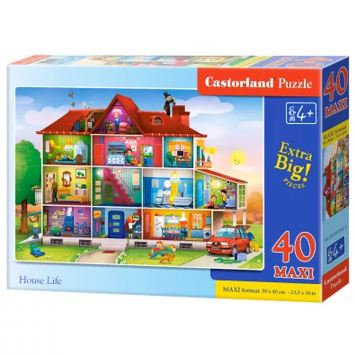 Puzzle maxi 40 el. House Life Castorland