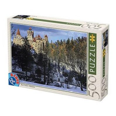 Puzzle 500 el. Rumunia, Zamek Bran zim D-Toys
