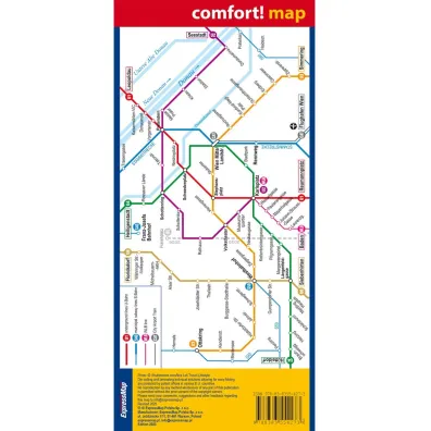 Vienna city street map 1:15 000 laminat 2025