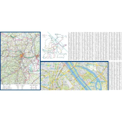 Vienna city street map 1:15 000 laminat 2025