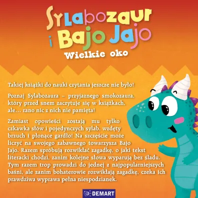 Sylabozaur i Bajo Jajo. Czytam sylabami. Wielkie oko