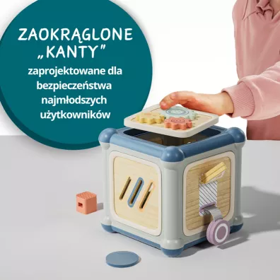 Kostka edukacyjna 10w1 Mistrz motoryki ma�ej - 12 m+ Top Bright