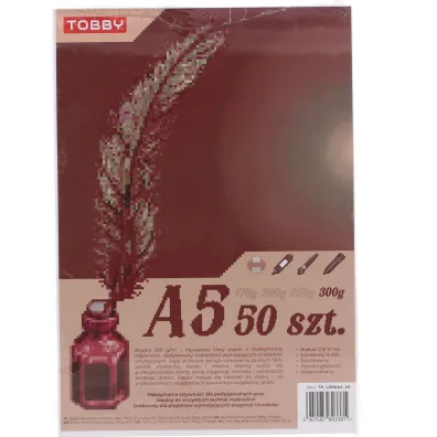 Tobby Papier Brystol A5 50 ark.300g